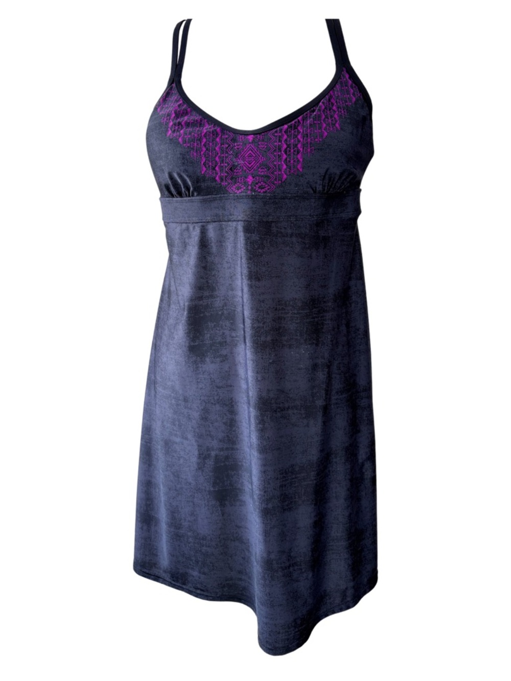 Athleta Coastline Swim Dress Purple Printed Size L